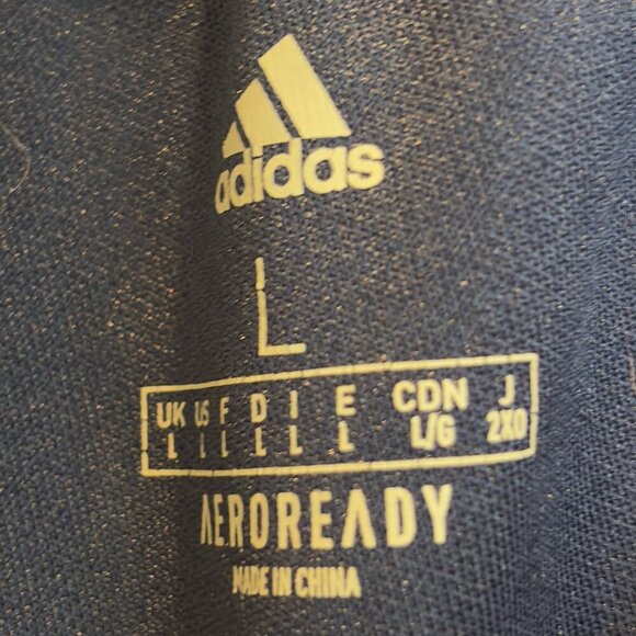 Adidas Navy Aeroready Track Pants | Women's Size Large - Picture 5 of 5